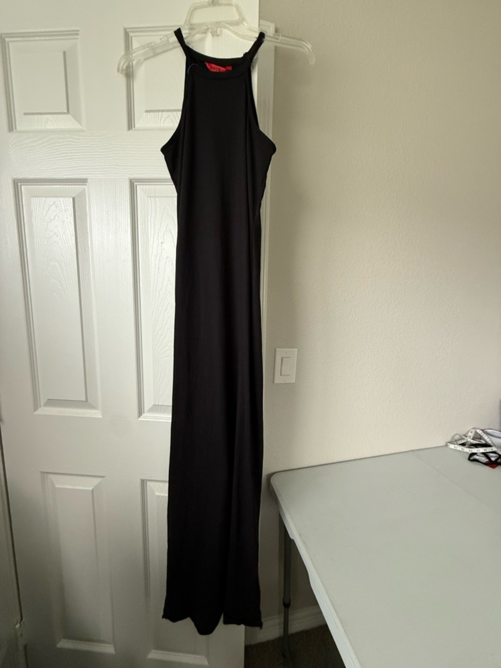 Hot Kiss Black Maxi Slip Dress